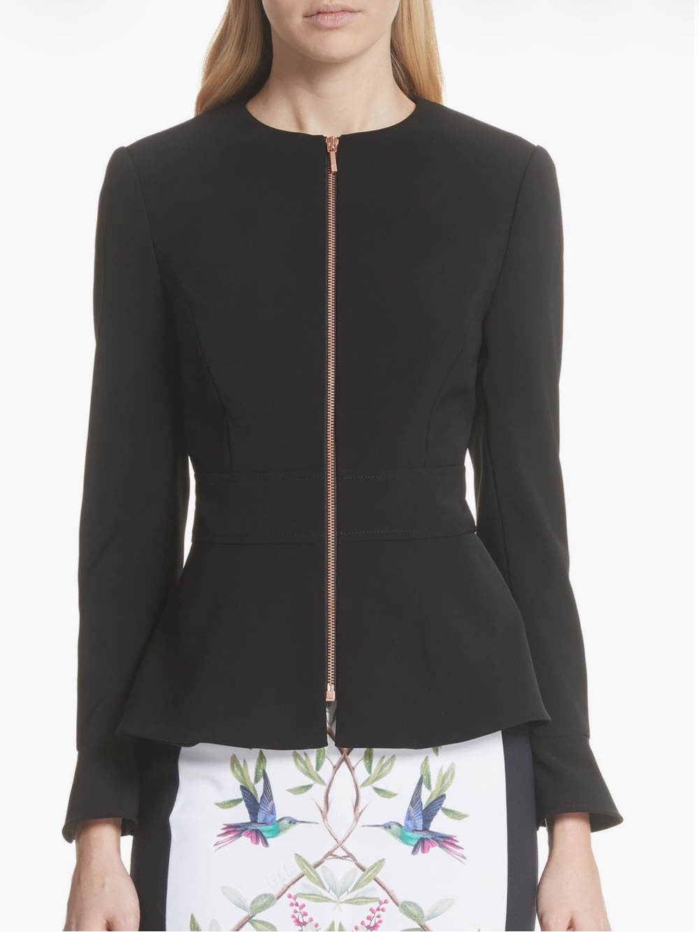 Ted Baker London
Flared Cuff Peplum Jacket